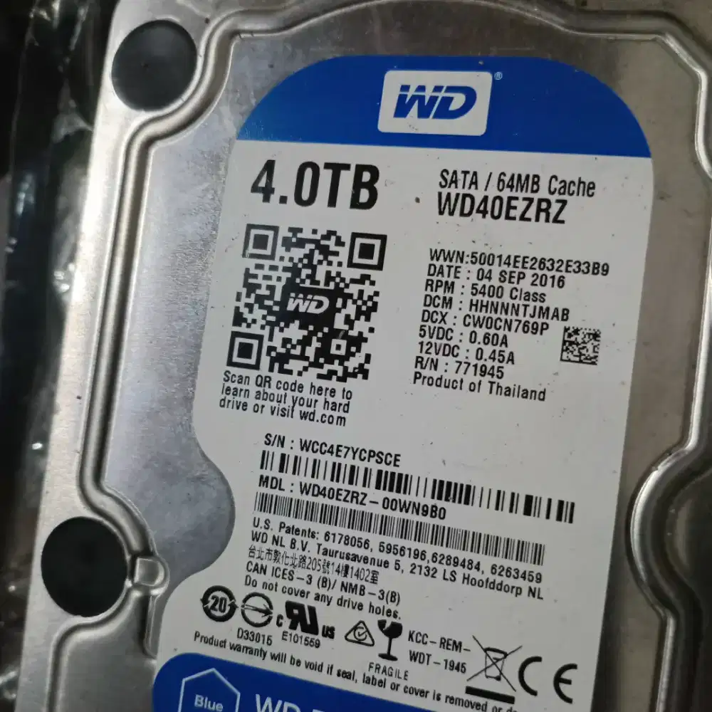 Hardisk bekas 4TB Sata 3.5