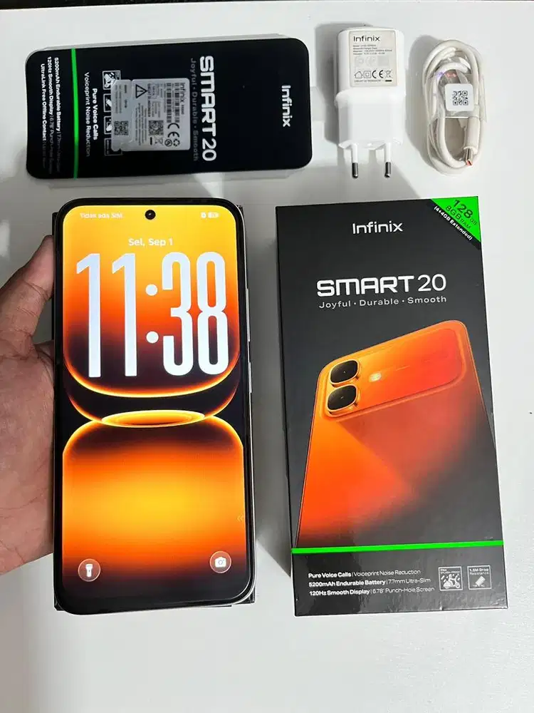 Infinix smart 20 4/128gb like new full set
