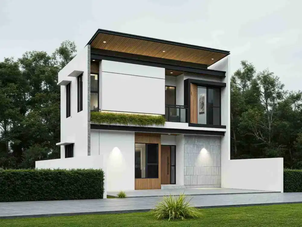 rumah kontemporer type 90/154