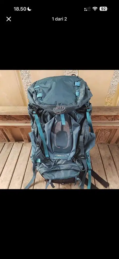 Osprey atmos 50 AG - carriel tas gunung anti gravity