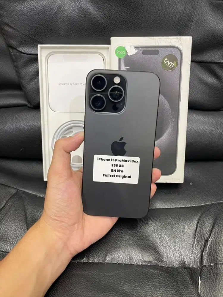 iPhone 15 ProMax iBox 256 GB BH 91 % Fullset Original