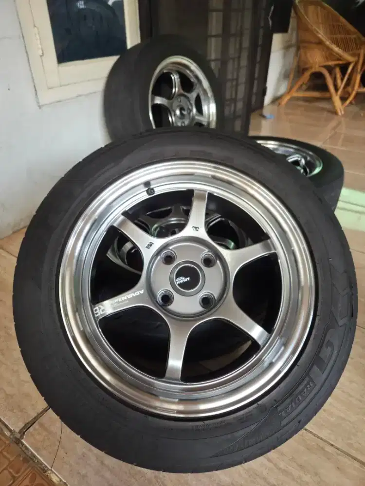 Velg R15 4x100 ban 195/55/15