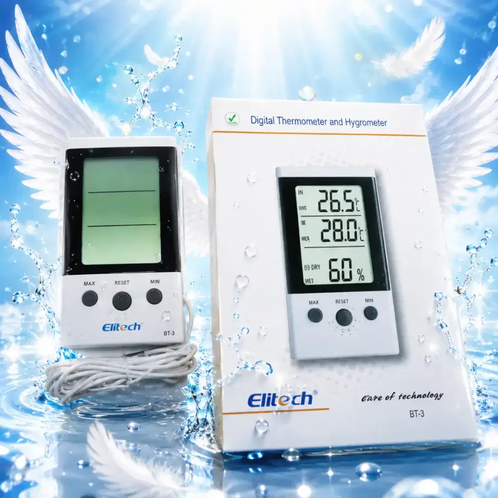 Thermometer Gygrometer Indoor Outdoor (pengukur suhu luar/dlm ruangan)