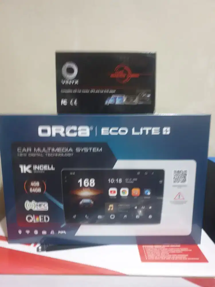 Android ORCA Layar Qled 9inchi Ram4/64gb +Camera mundur+Psang