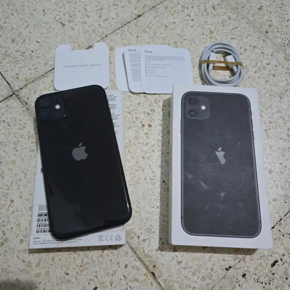 iPhone 11 128 Gb Ex iBox Bh 85% Mulus Fullset Original