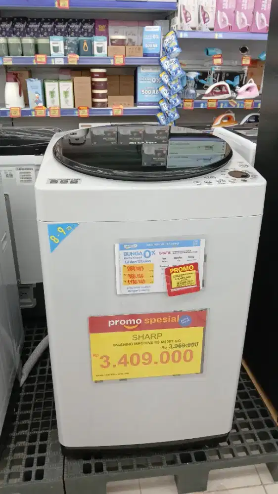 Mesin cuci sharp kredit by home kredit bunga 0% cicilan ringan