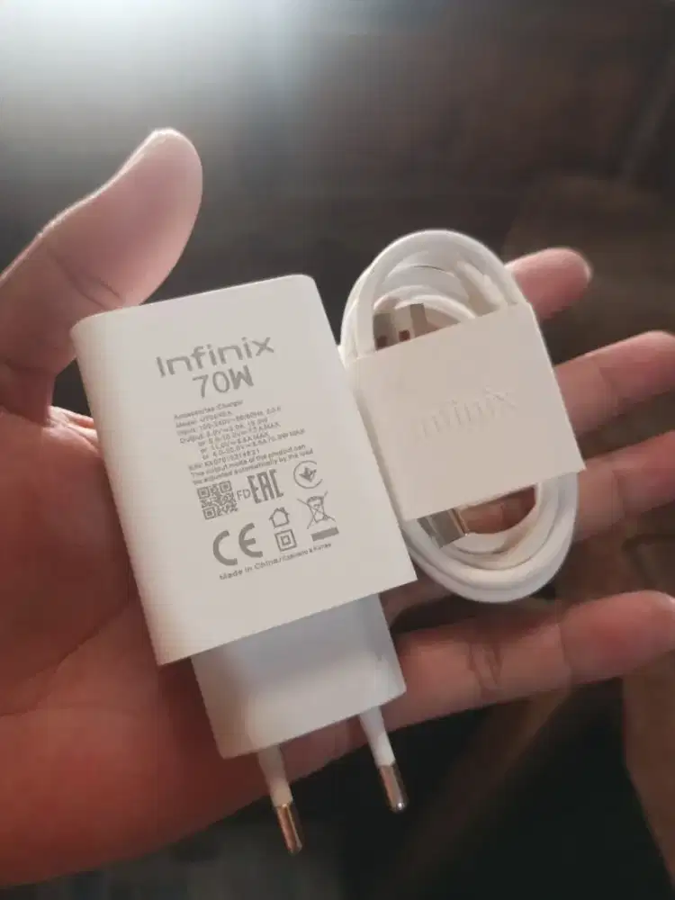 Charger Infinix 70W fast charging - Desimal aktif _ kondisi baru