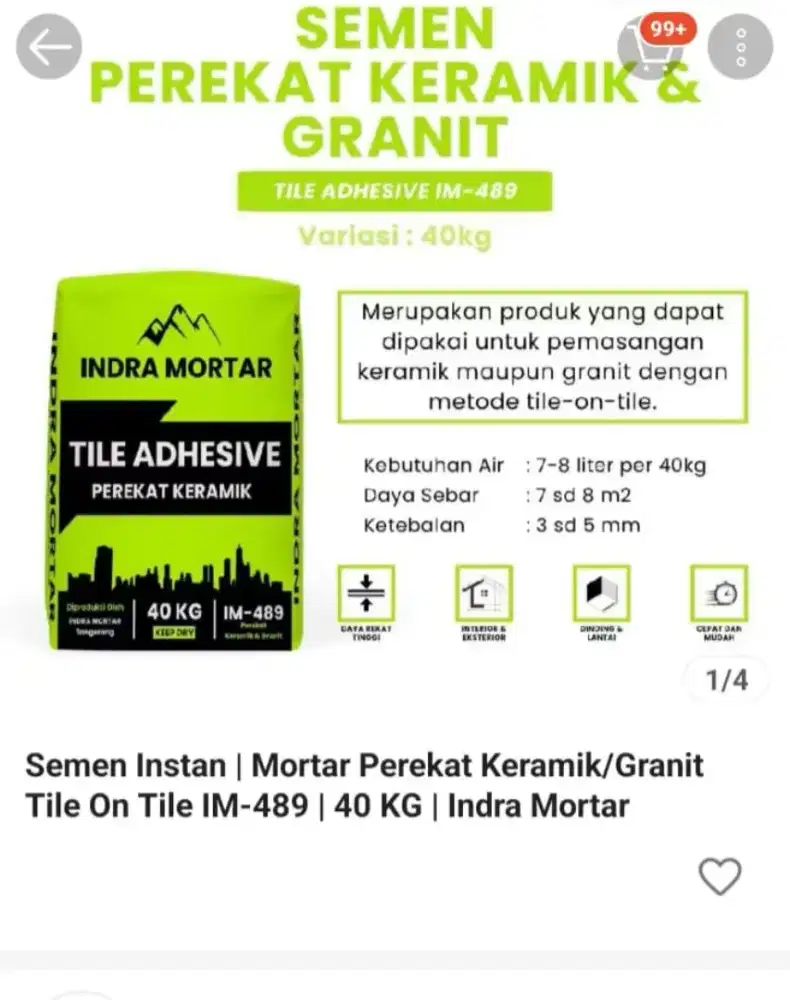 Semen perekat keramik ke keramik