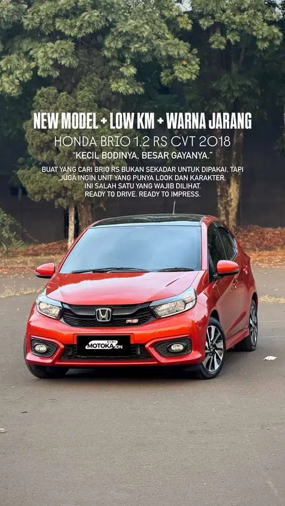 HONDA BRIO 1.2 RS CVT 2018 NEW MODEL