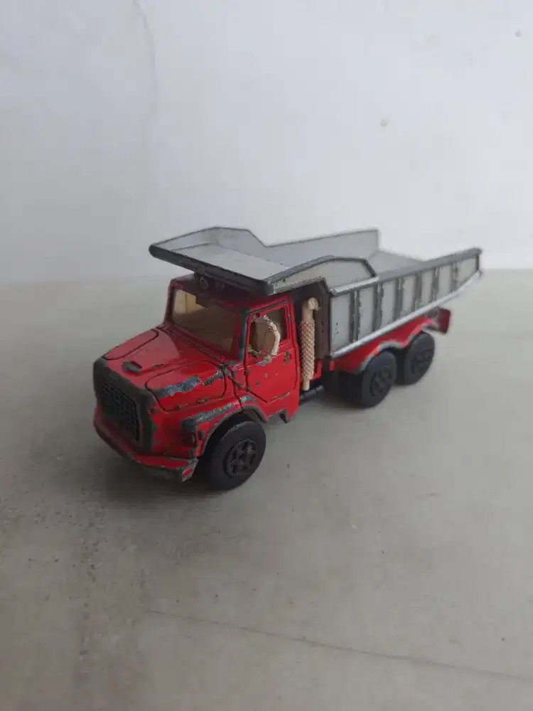 Majorette Dump Truck Super Movers 1:60 France Diecast Mainan JUNK