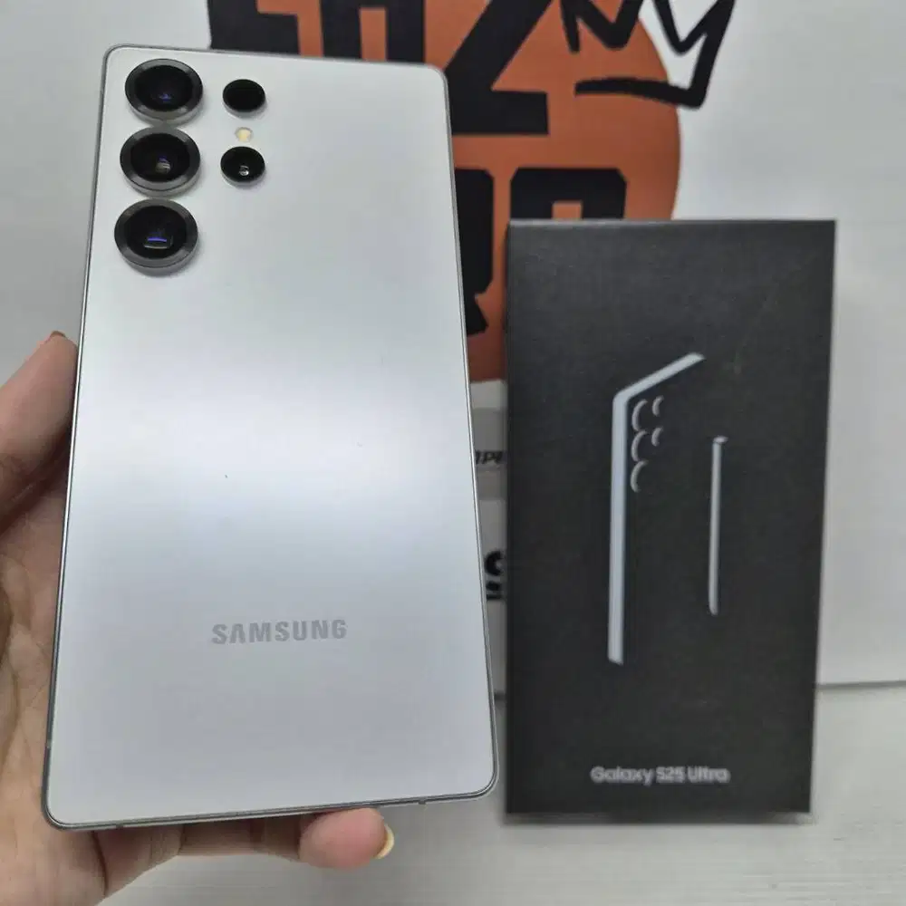SUPER MULUS SIAP COD:Samsung S25 Ultra Titanium WHITE 12/512GB FULLSET