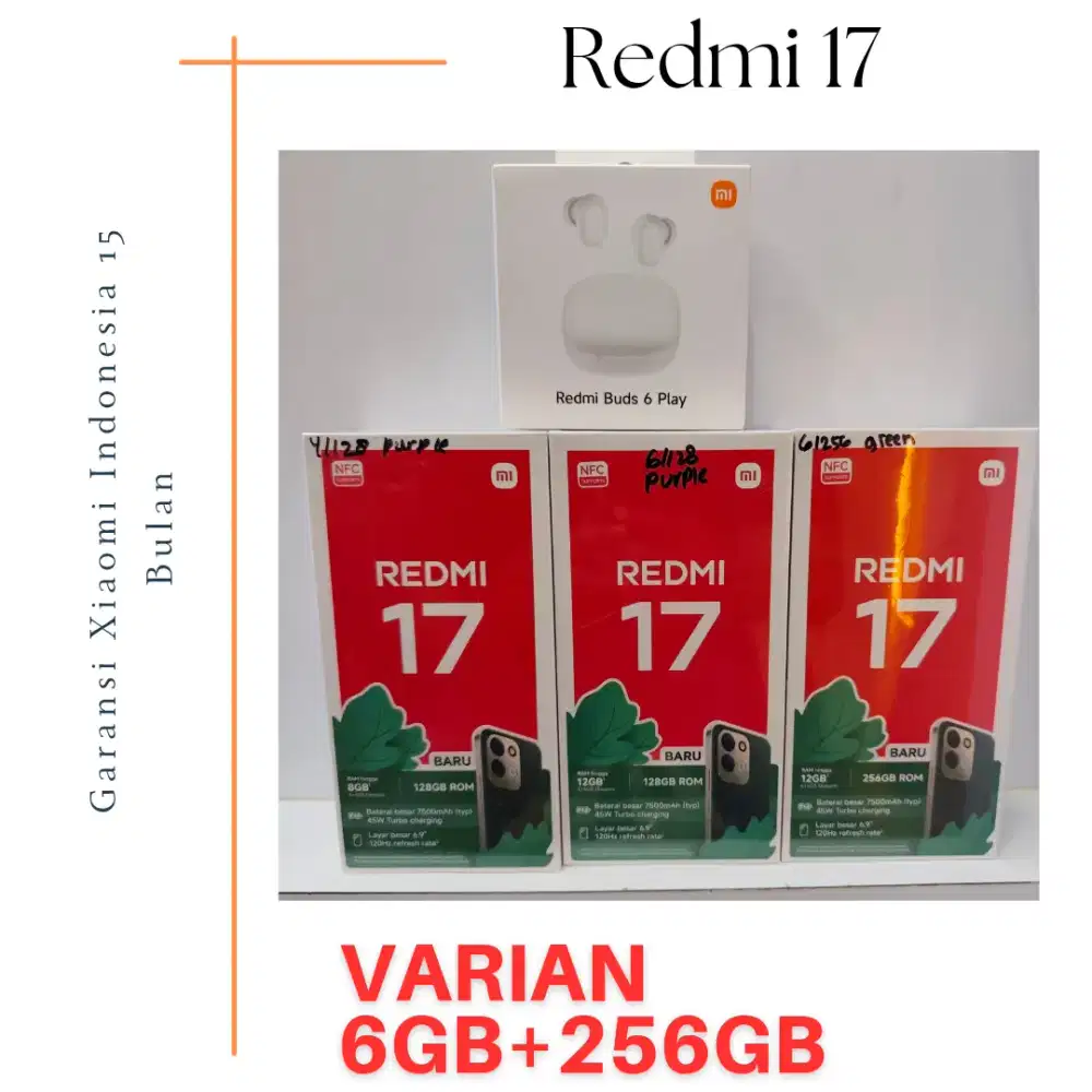 Redmi 17 Garansi Resmi Indonesia