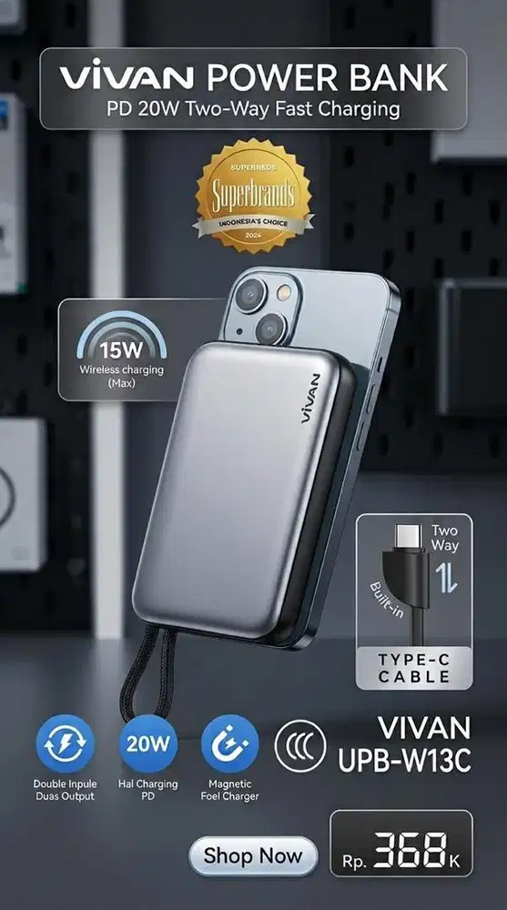 POWERBANK VIVAN W13C