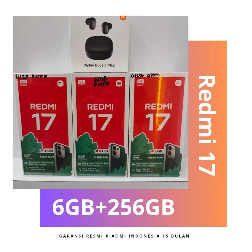 Redmi 17 Garansi Resmi Indonesia