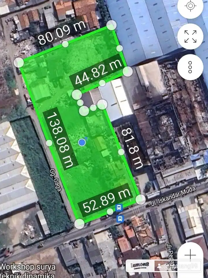 Dijual tanah 1200m3 Kedaung wetan