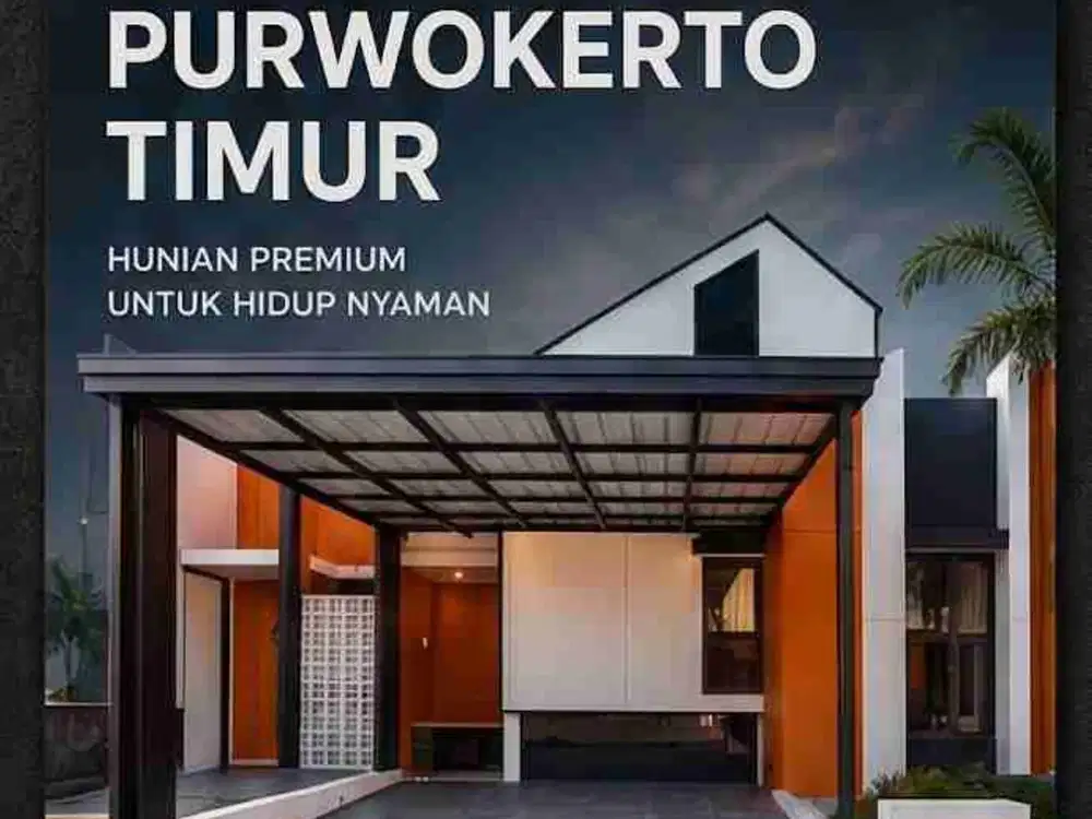 Rumah Baru Desain Modern Strategis Dekat Ke Pasar Mersi Purwokerto