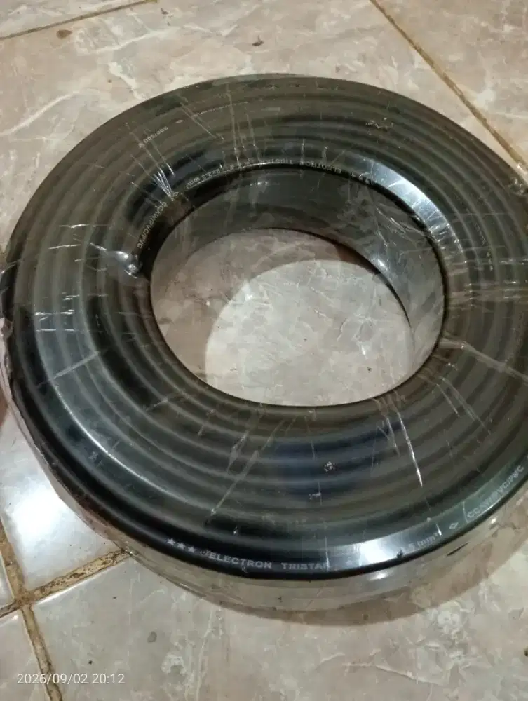Kabel Hitam serabut Kabel NYYHY 2 x 2,5 ROL 50M
