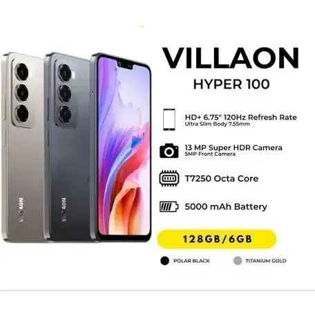 Villaon Hyper 100 6/128 black (baru)