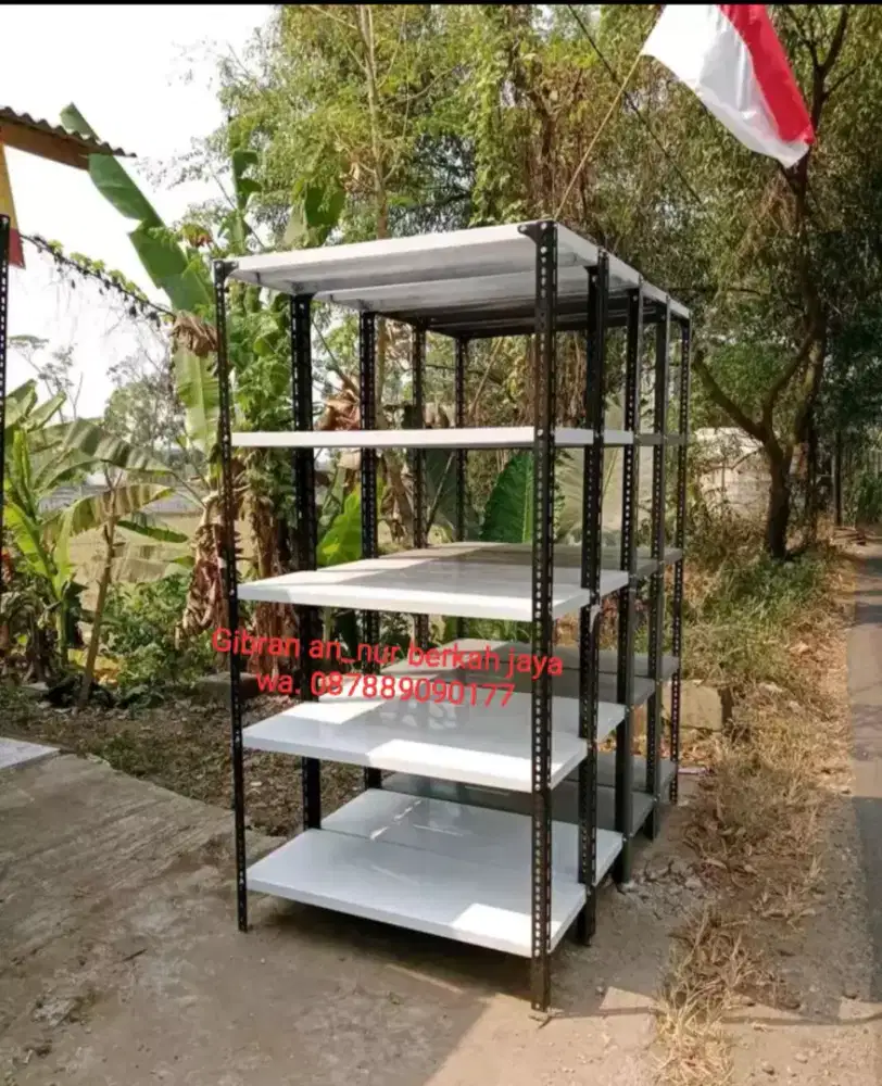 Rak besi siku lubang serbaguna