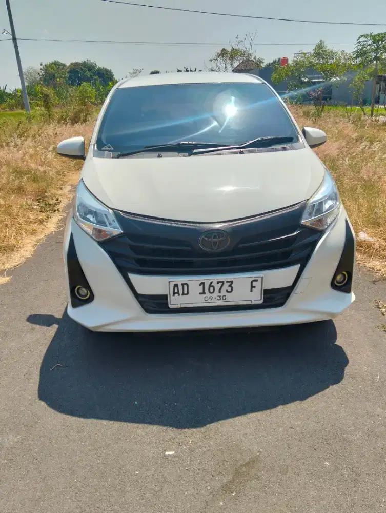 Jual Toyota Calya E upgrade G manual warna putih tahun 2020 pajak on
