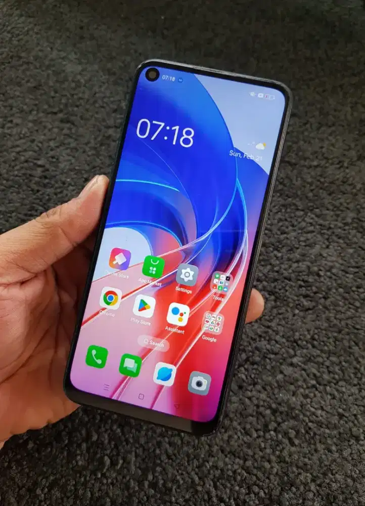Oppo A55 ram 4+4/64 no minus hp charger