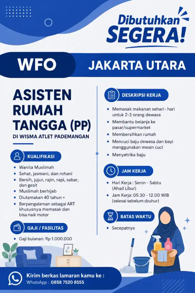 Lowongan Kerja ART Pulang Pergi