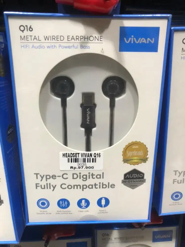 HEADSET VIVAN Q16 | ATLANTIS DAHSYAT