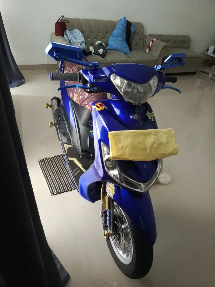 Yamaha mio smile,warna biru,thn2009,ss lengkap,pjk mati 3thn,13jt nego