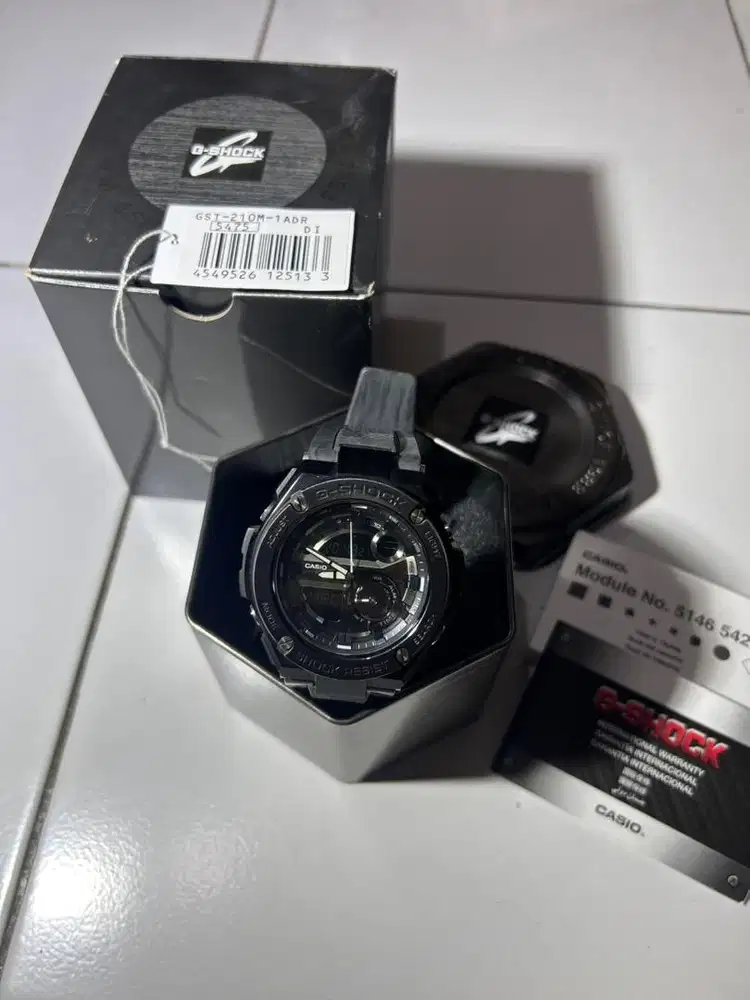 G-Shock G-Steel GST-210M-1ADR FULLSET ORIGINAL (Rare Marble Strap)