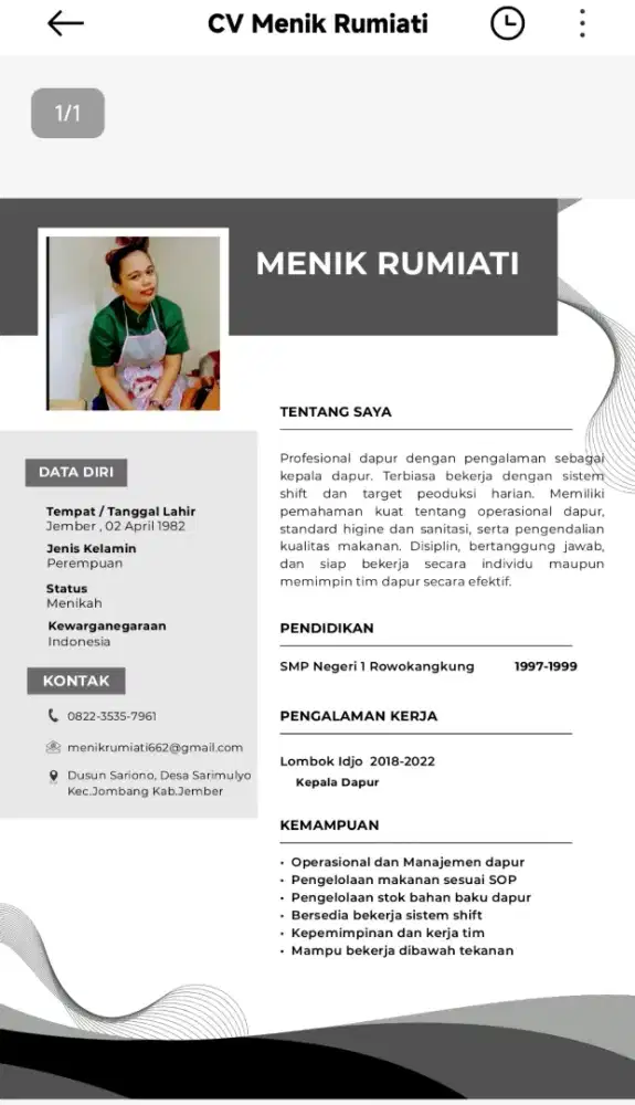 Cari lowongan kerja