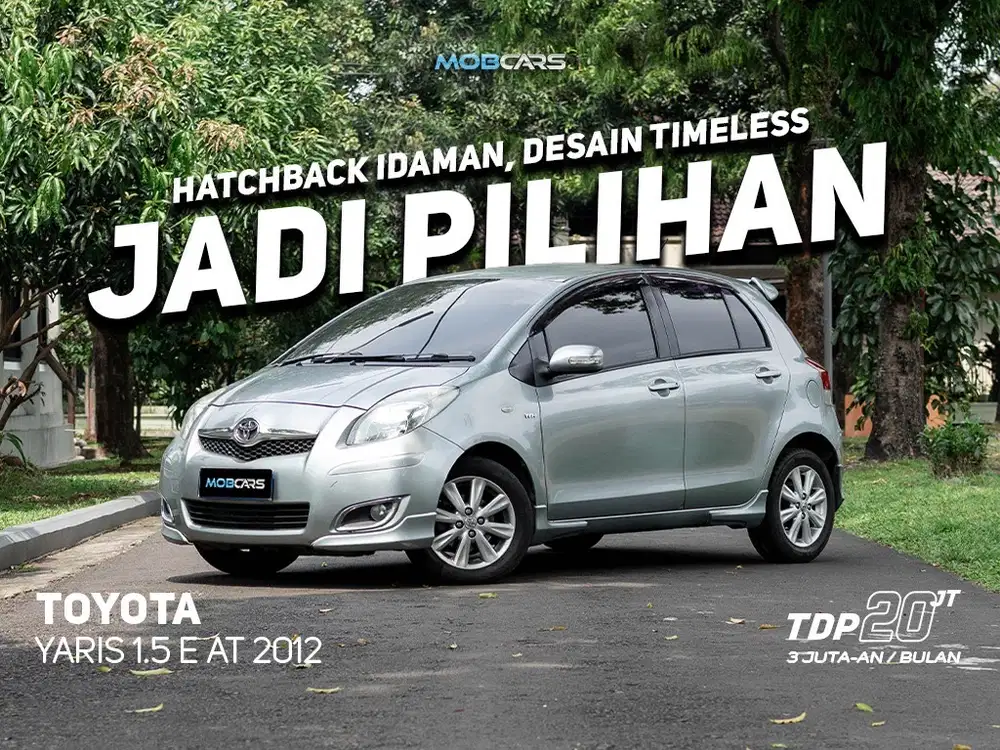 FREE SMART TV 32 YARIS 1.5 E AT 2012 SILVER