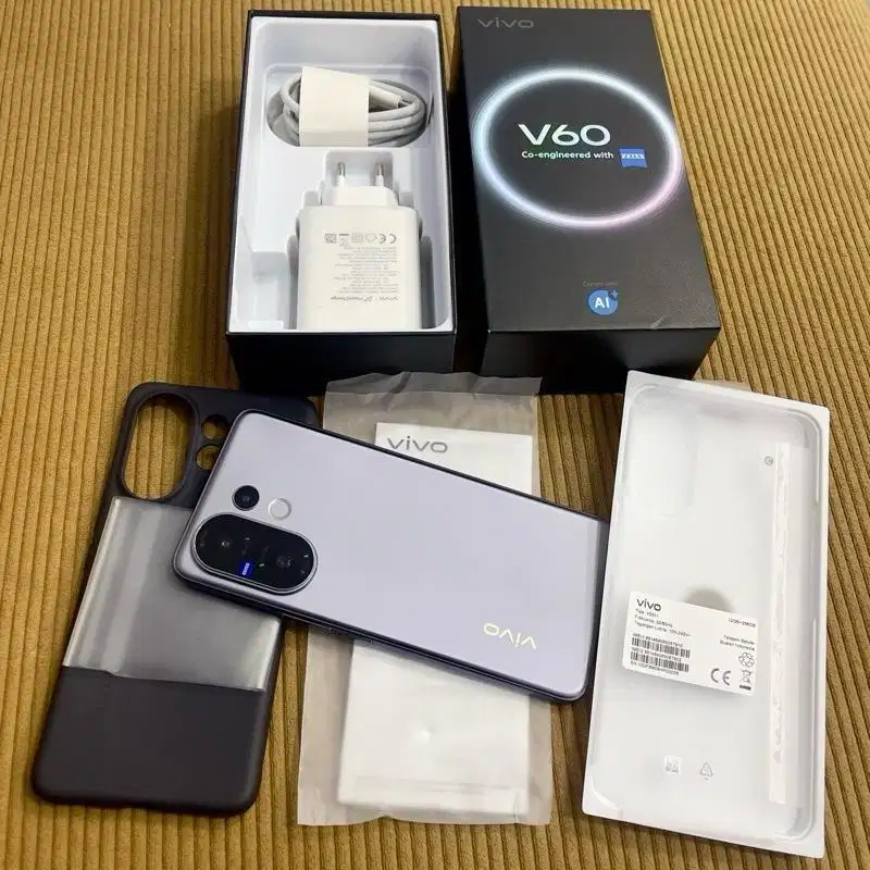 Vivo v60 5g ram 12 / 256 resmi fullset original garansi 2027