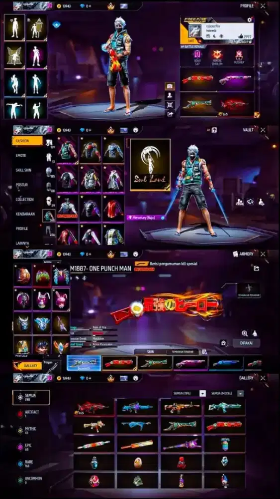 Jual akun Ff aman dan amanah