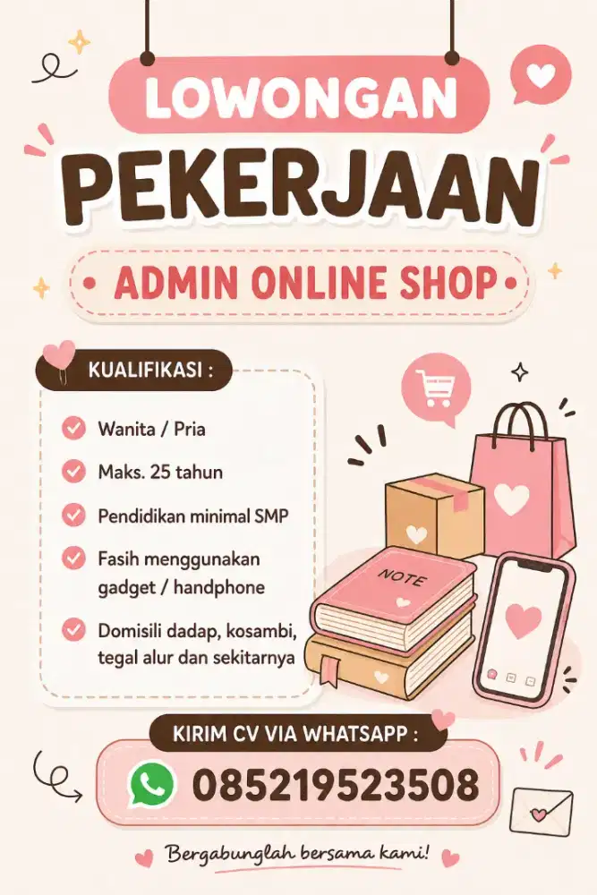 Dibutuhkan admin