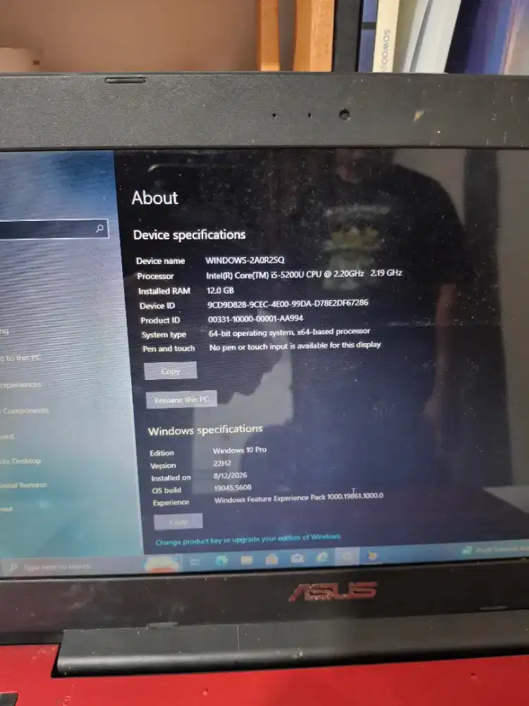 Laptop asus seri x455ldb