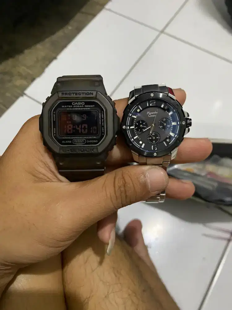 Jam tangan Alexandre dan Casio G-Shock