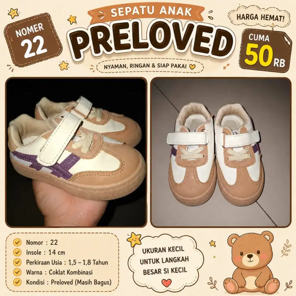 Sepatu anak laki laki