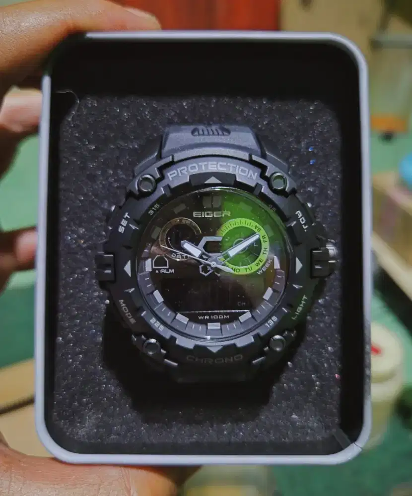 Jam Tangan EIGER Alverstone Mountainering Black • 100% NEW ORIGINAL •