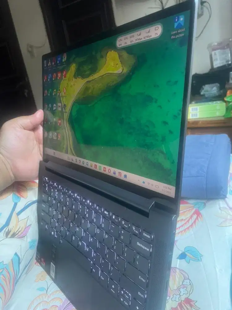 Laptop LENOVO YOGA SLIM 7 grey mulus
