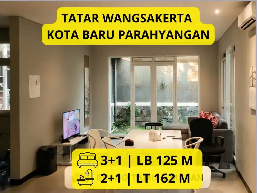 FOR SALE – RUMAH FULL RENOV DI TATAR WANGSAKERTA, KBP  TURUN HARGA! | LT 162 m² | LB 125 m² | 3+1 KT |