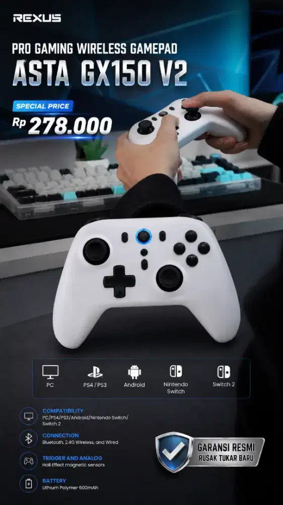 Gamepad wireless rexus Asta GX150 V2