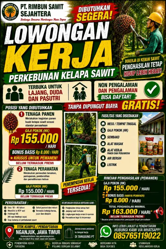 Loker sawit tanpa ijazah