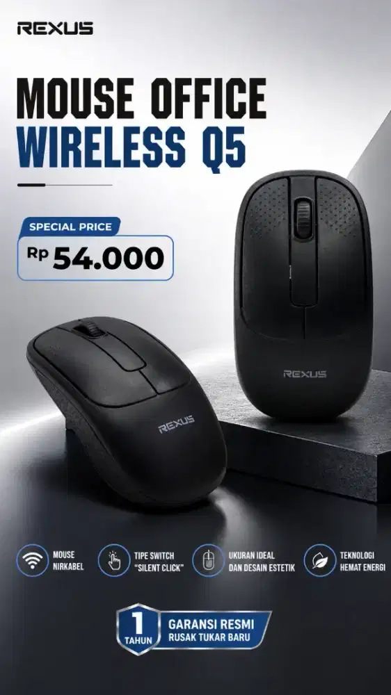 Mouse office wireless rexus Q5