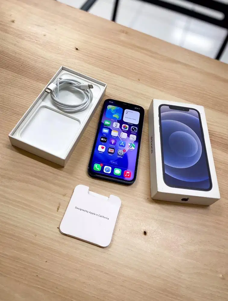 iPhone 12 Blue 128GB Beacukai fullset NOMINUS  !