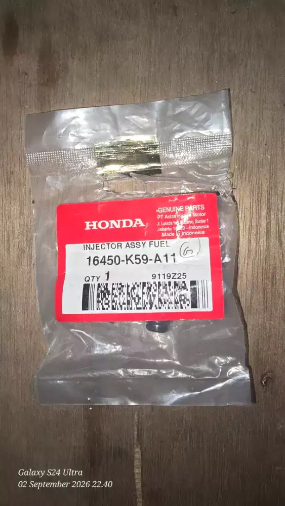 injector motor honda