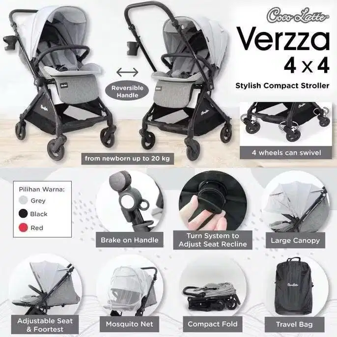 Preloved Stroller CocoLatte Verzza 4x4