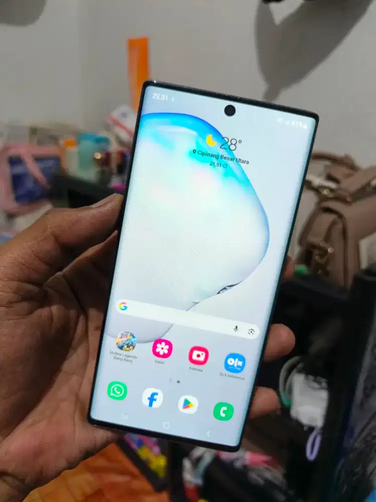 Samsung Note 10 sein ram 8/256 Hp casan ajah