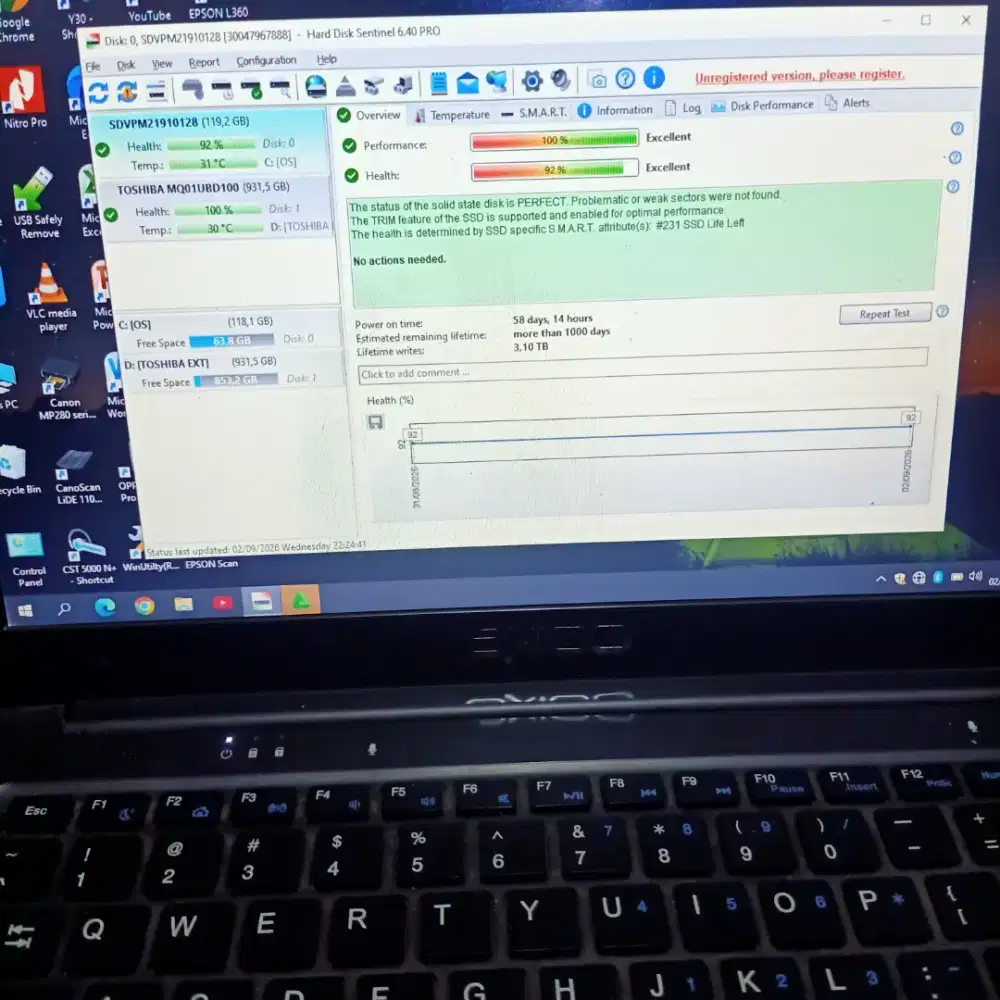 External HDD Toshiba 1 T