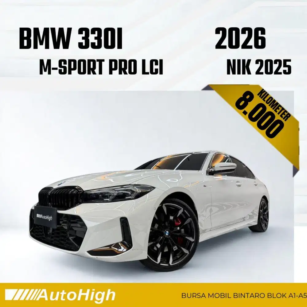 DP10% [Km8.000] 330i M-Sport Pro LCi 2025 White Reg 2026 #AUTOHIGH