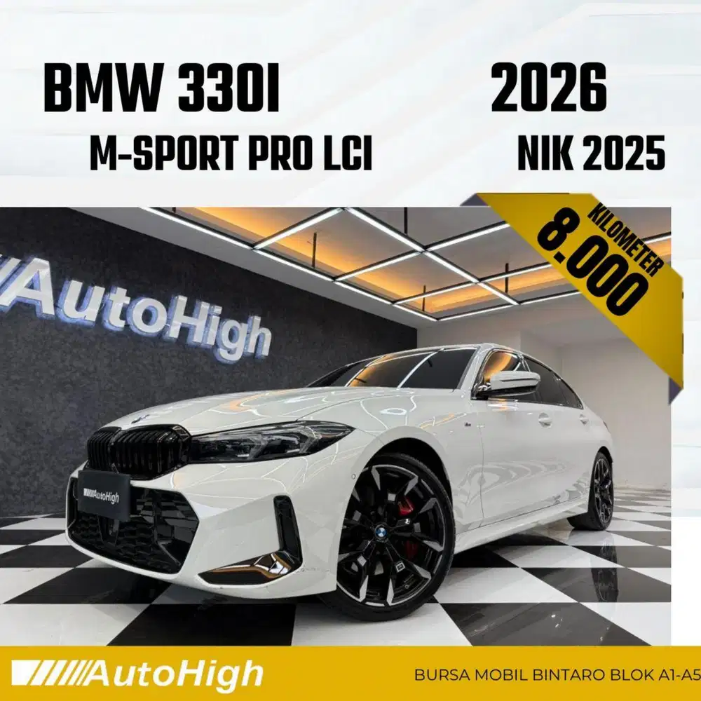 DP10% [Km8.000] 330i M-Sport Pro LCi 2025 White Reg 2026 #AUTOHIGH